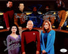 Star Trek 8x10 Cast Photo Signed Spiner Burton Sertis Jonathan Frakes JSA Certified Autograph