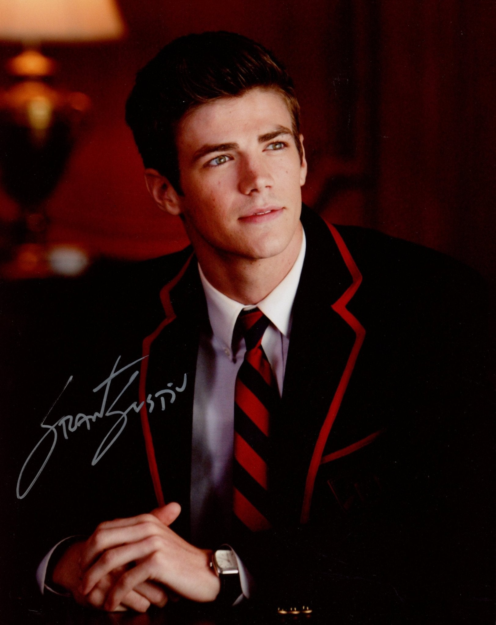 Grant Gustin Glee 8x10 Signed Photo JSA Certified Autograph