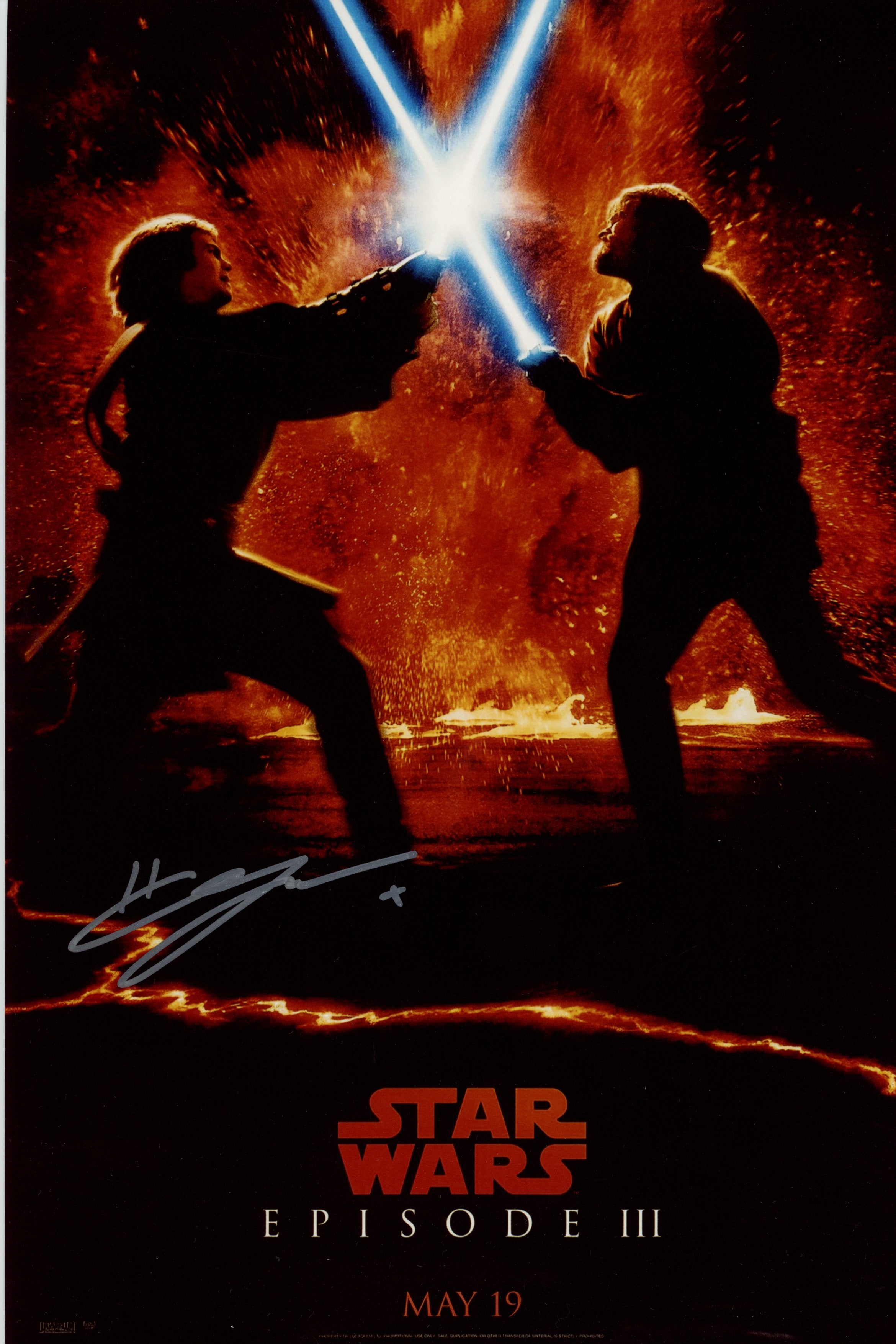 Hayden Christensen Star Wars 8x12 Signed Photo JSA Certified Autograph