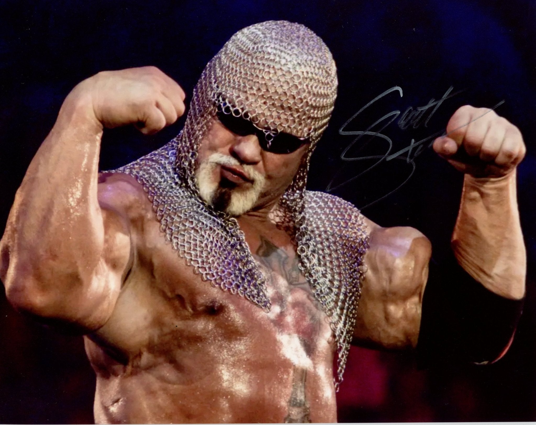 Scott Steiner WWE Wrestling 8x10 Signed Photo JSA Certified Autograph