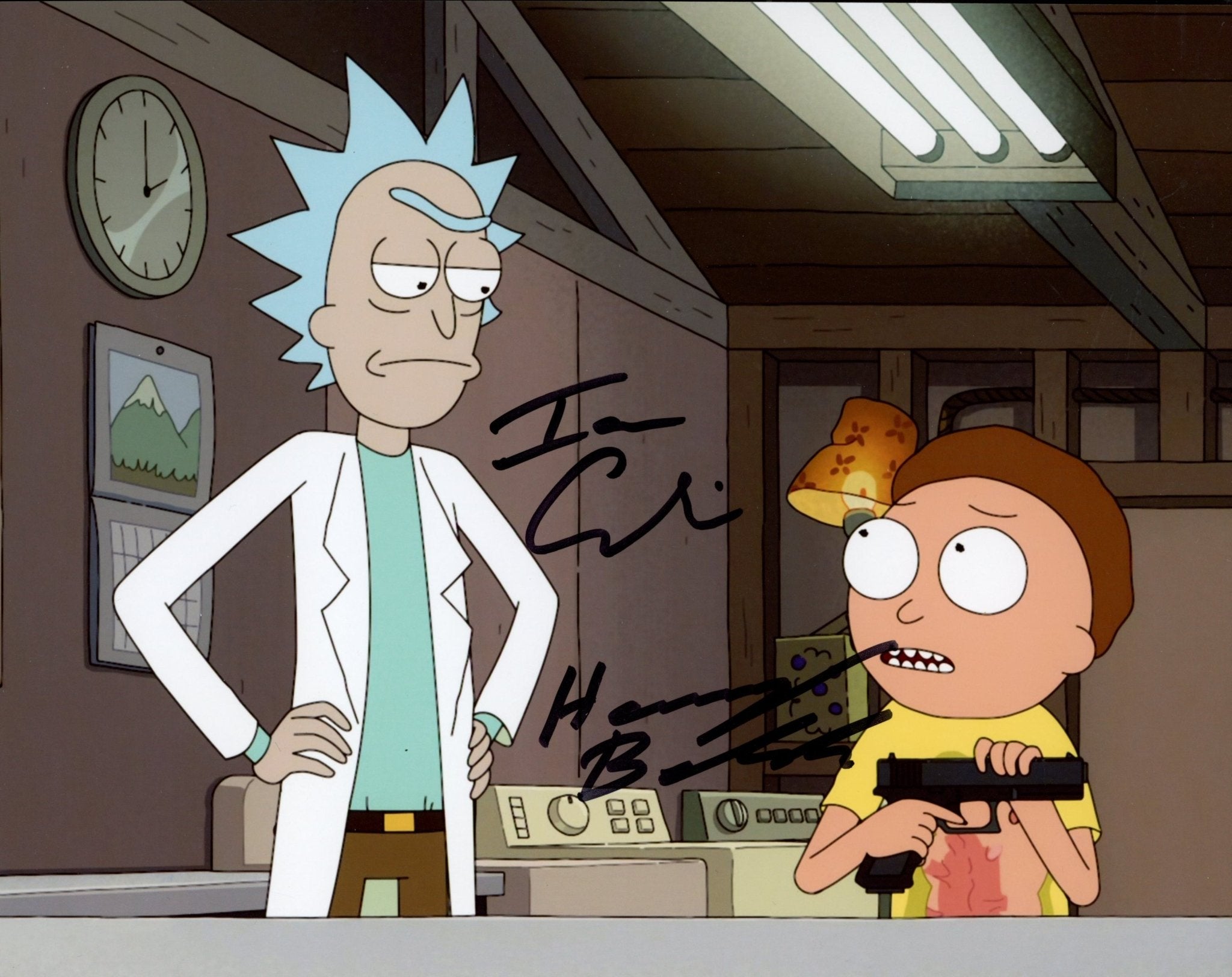 Rick and Morty 8x10 Photo Signed Cardoni, Belden JSA Certified Autograph