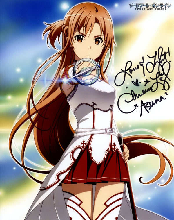 Cherami Leigh Sword Art Online 8x10 Photo Signed JSA Certified Autograph
