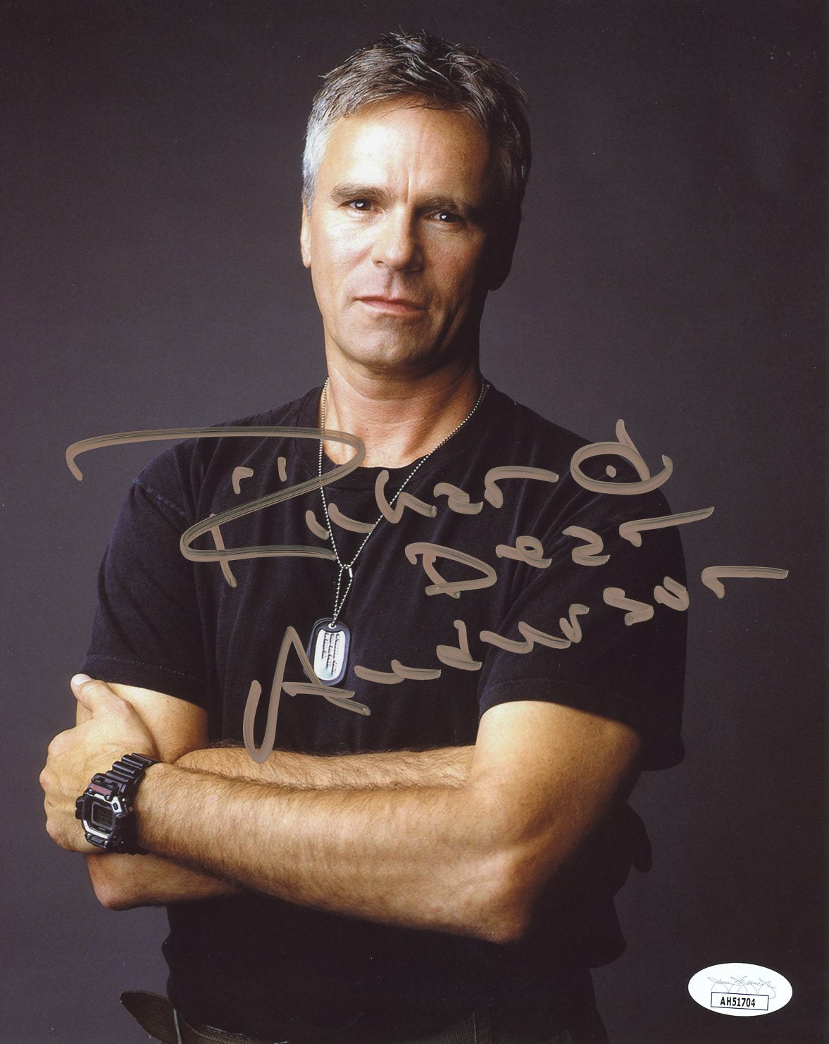 Richard Dean Anderson Stargate SG1 8x10 Signed Photo JSA Certified Autograph