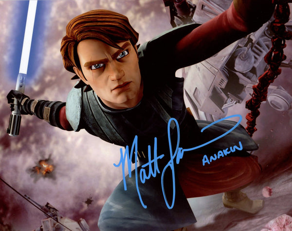 Matt Lanter Star Wars Clone Wars 8x10 Signed Photo JSA Certified Autograph