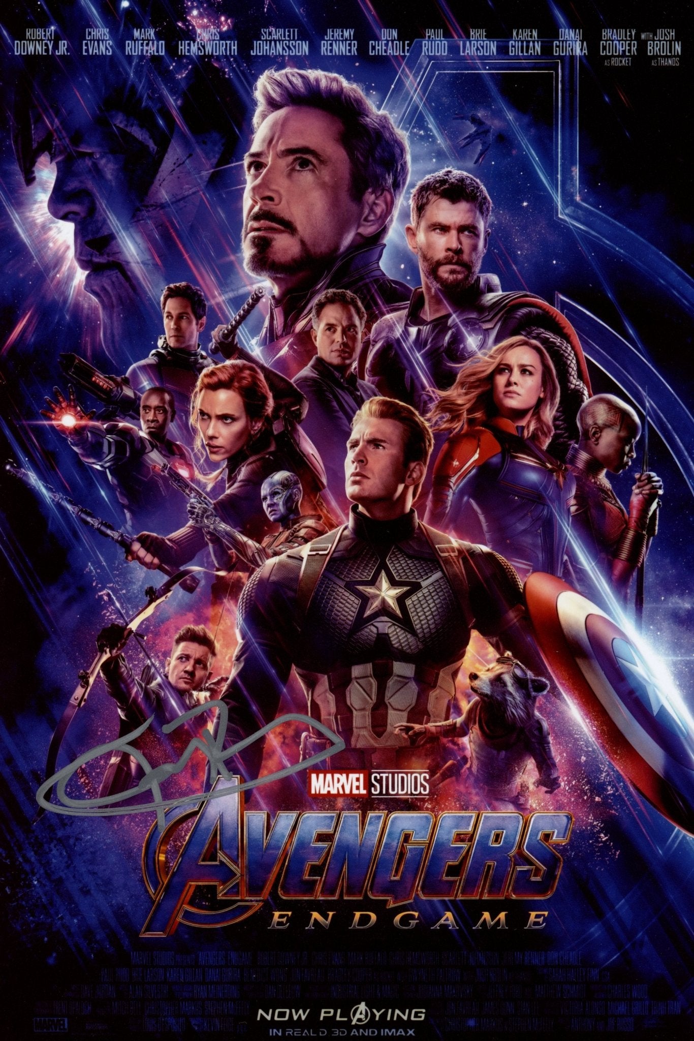 Jeremy Renner Avengers Endgame 8x12 Signed Photo JSA Certified Autograph