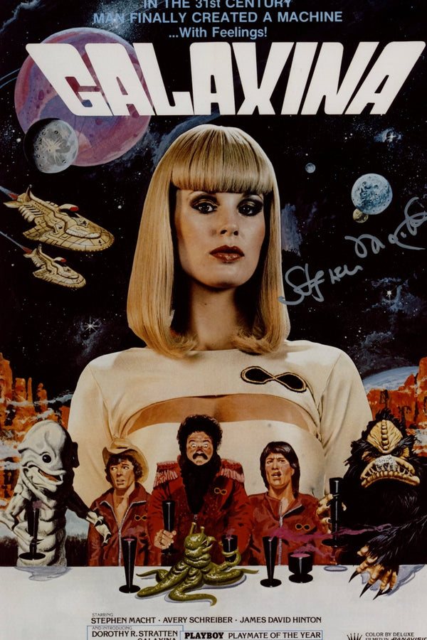 Stephen Macht Galaxina 8x12 Signed Photo JSA Certified Autograph