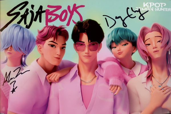 KPop Demon Hunters Signed 8x12 Photo Danny Chung, Alan Lee JSA Certified Autograph