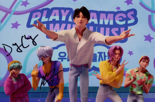 KPop Demon Hunters Signed 8x12 Photo Danny Chung, Alan Lee JSA Certified Autograph