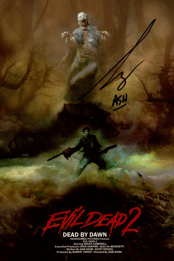 Bruce Campbell Evil Dead 2 8x12 Signed Photo JSA Certified Autograph