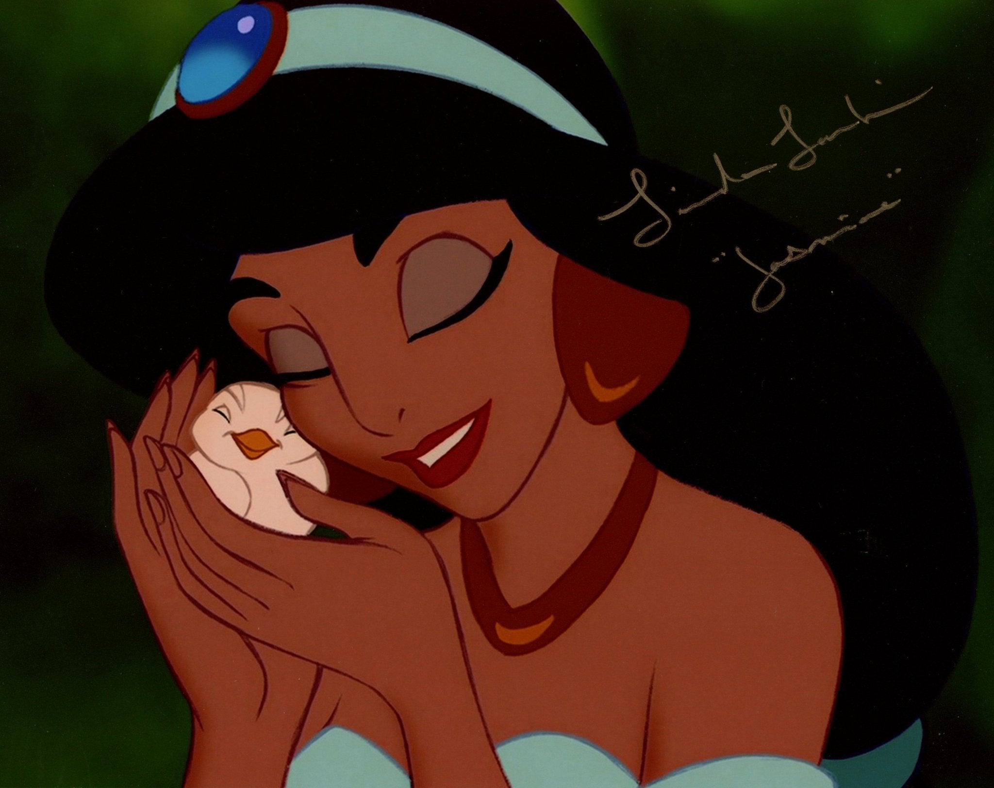 Linda Larkin Disney Aladdin 8x10 Signed Photo JSA Certified Autograph
