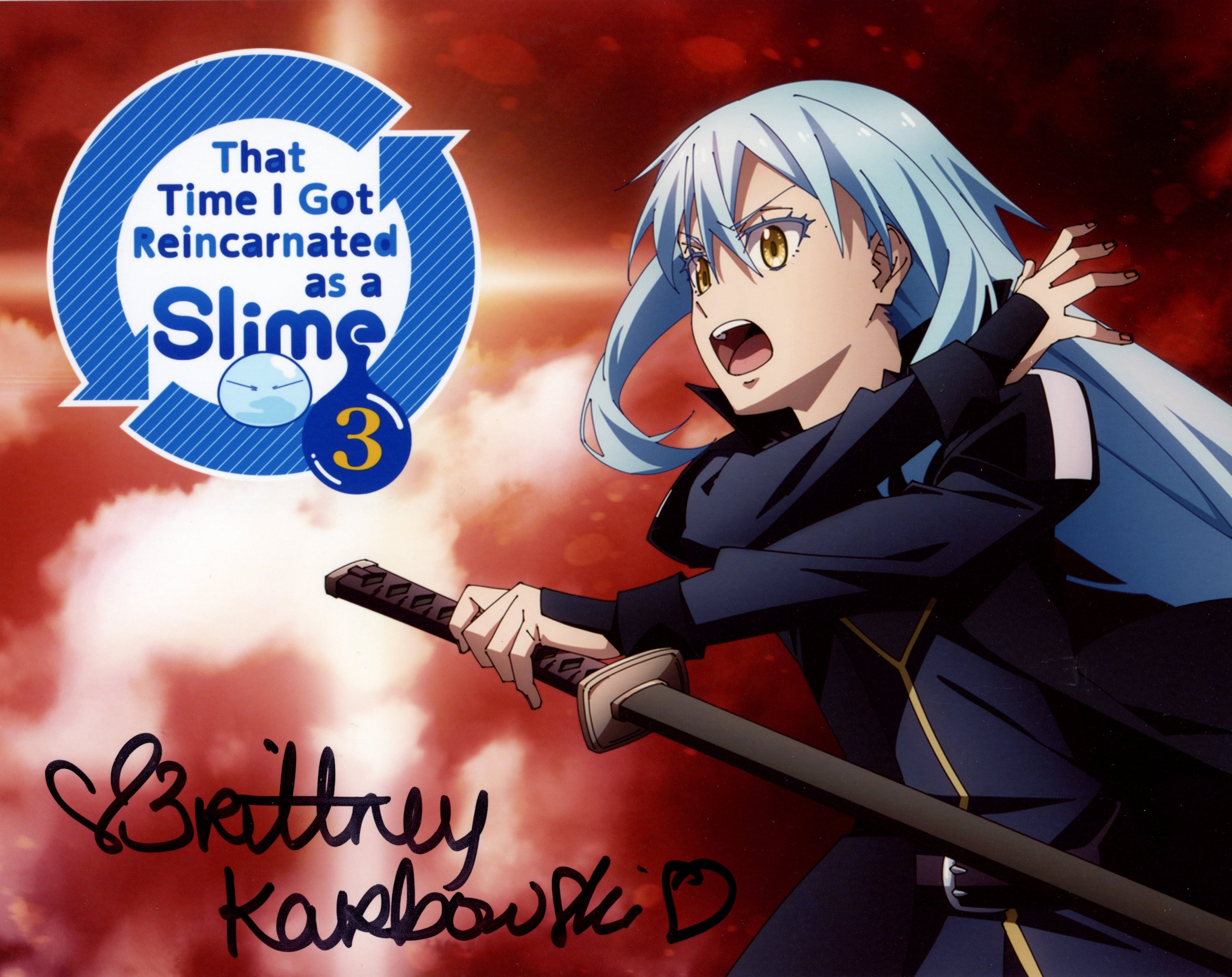Brittney Karbowski That Time I Got Reincarnated As A Slime 8x10 Signed Photo JSA Certified Autograph