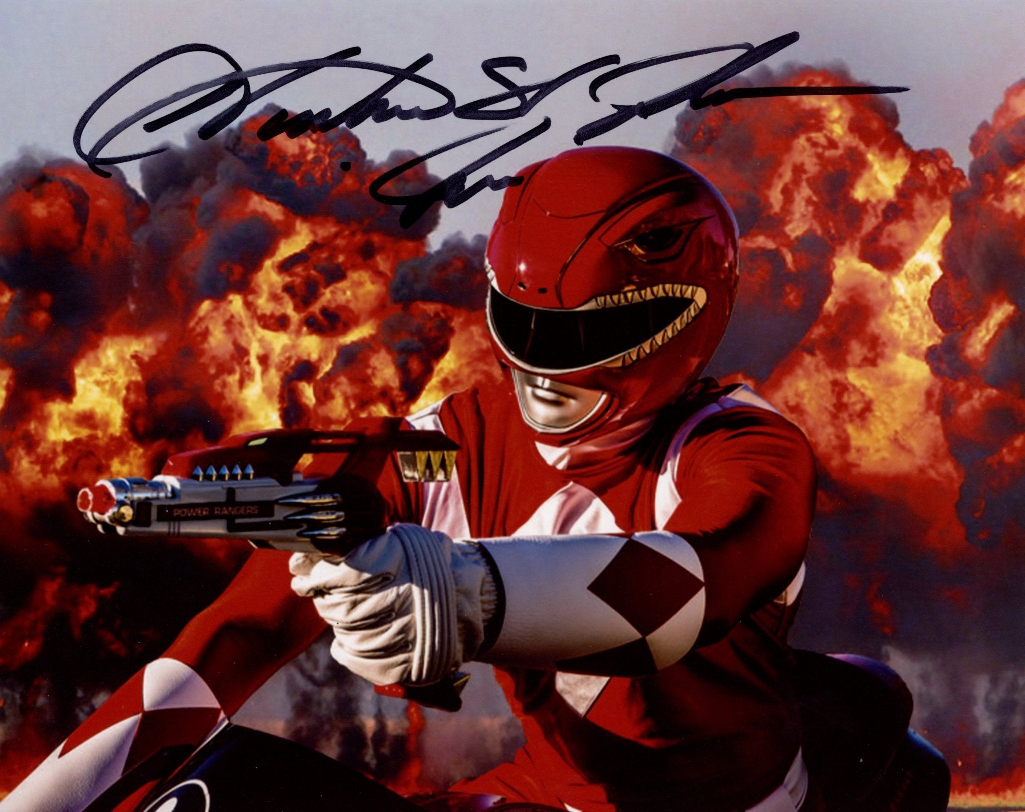 Power Rangers Autograph Austin St. John Mighty Morphin Power Rangers 8x10 Signed Photo JSA Cer