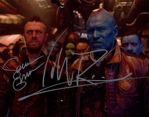 Guardians of the Galaxy Signed 8x10 Photo Sean Gunn, Michael Rooker JSA Certified Autograph