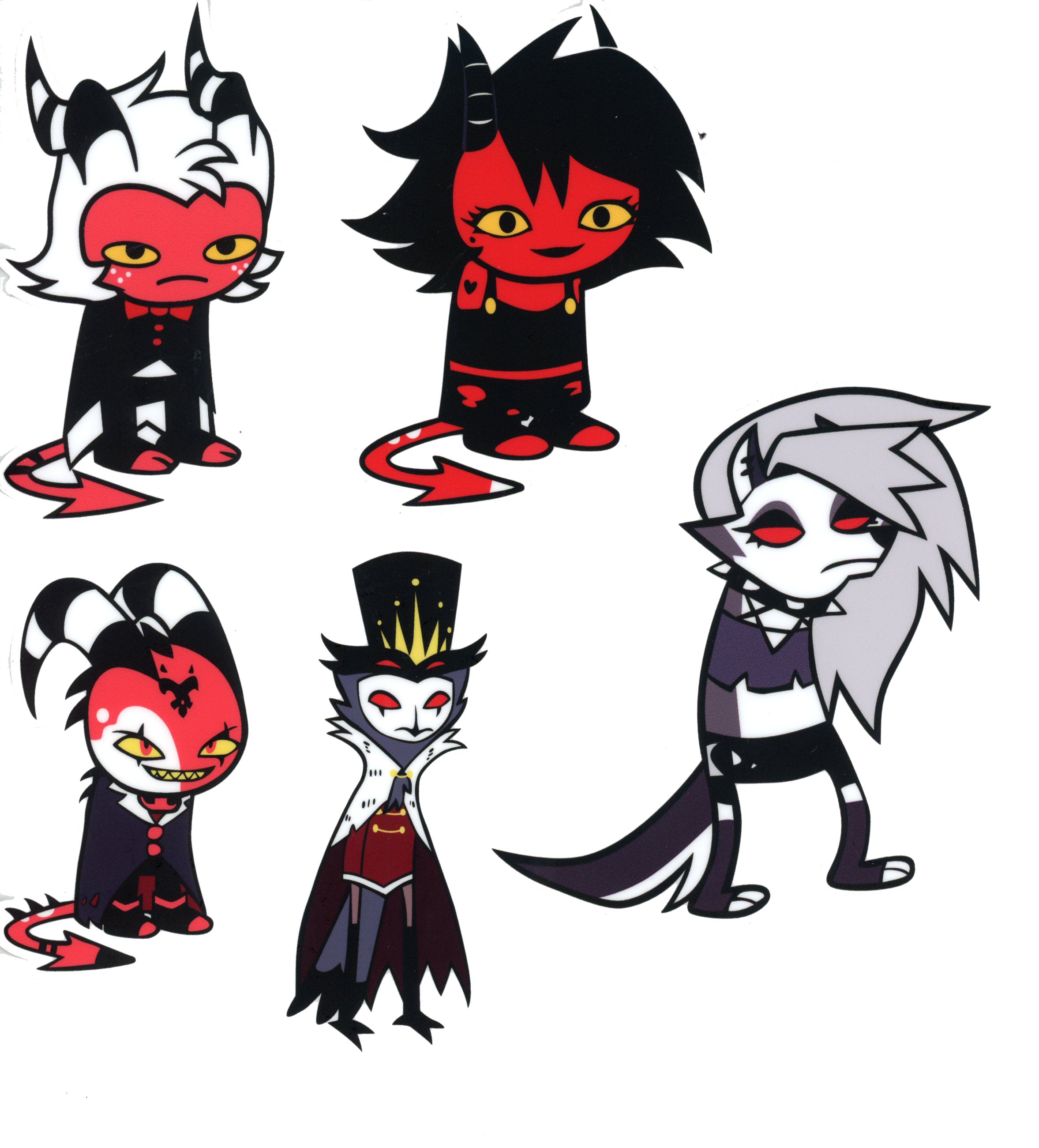 Helluva Boss X Homestuck Stickers