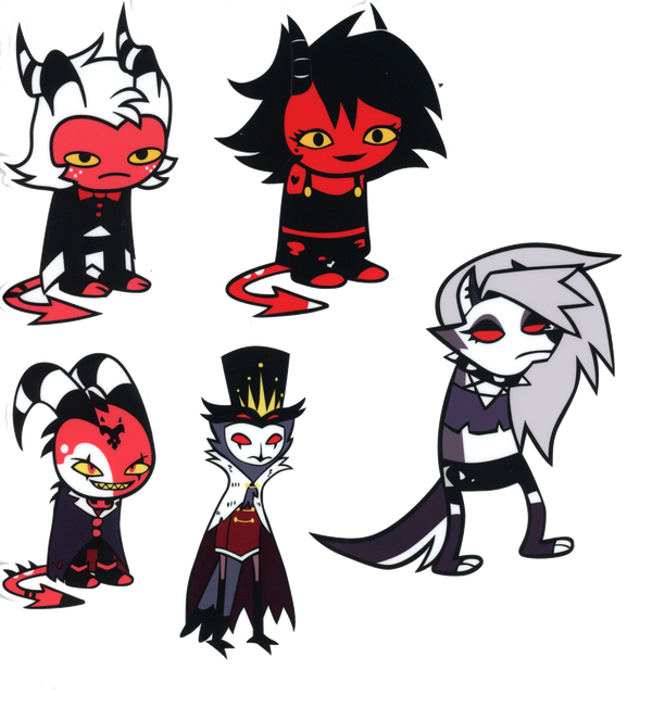 Helluva Boss X Homestuck Stickers