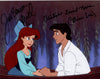 Disney The Little Mermaid 8x10 Photo Cast x2 Signed Barnes, Benson JSA Certified Autograph