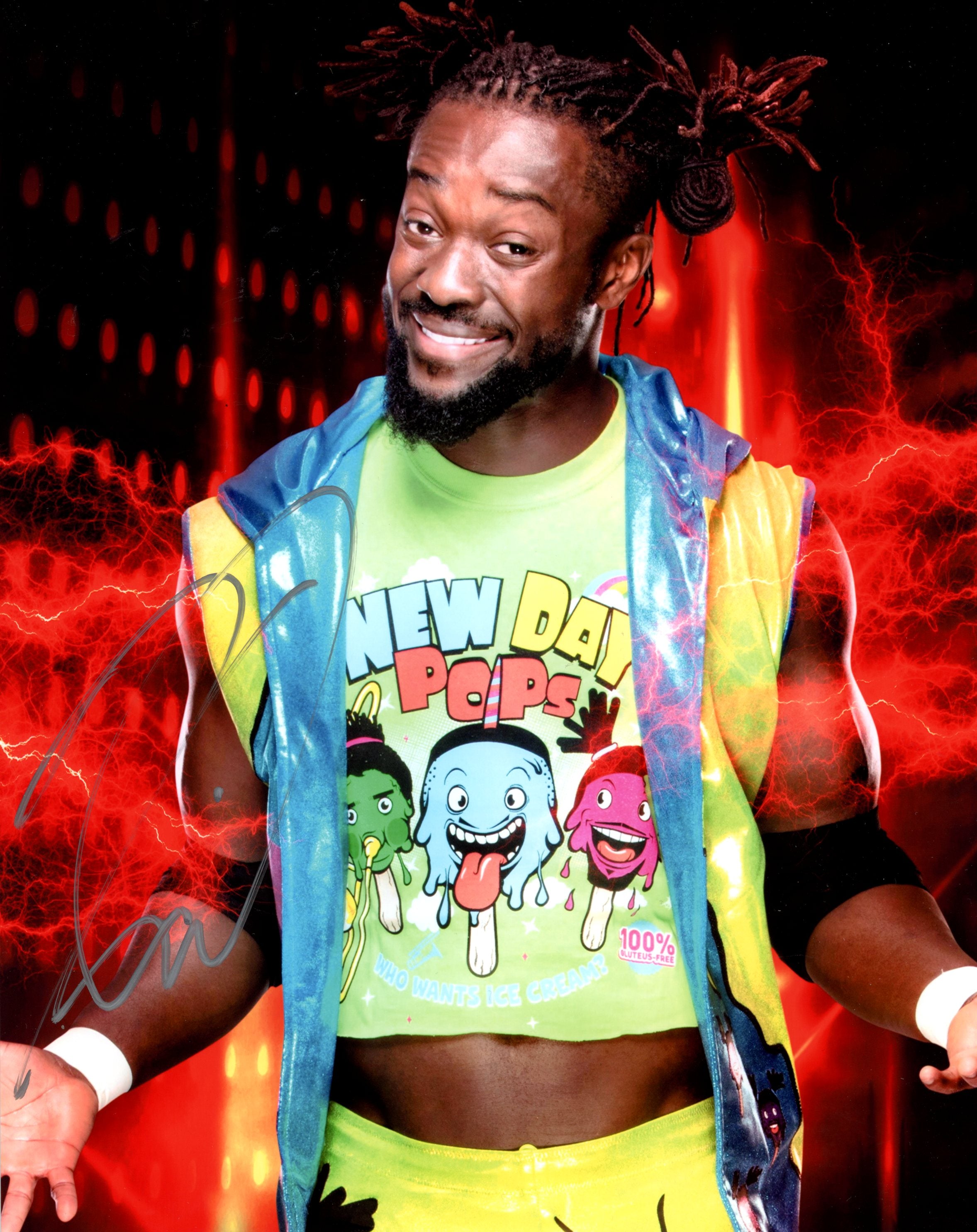 Kofi WWE Wrestling 8x10 Signed Photo JSA Certified Autograph