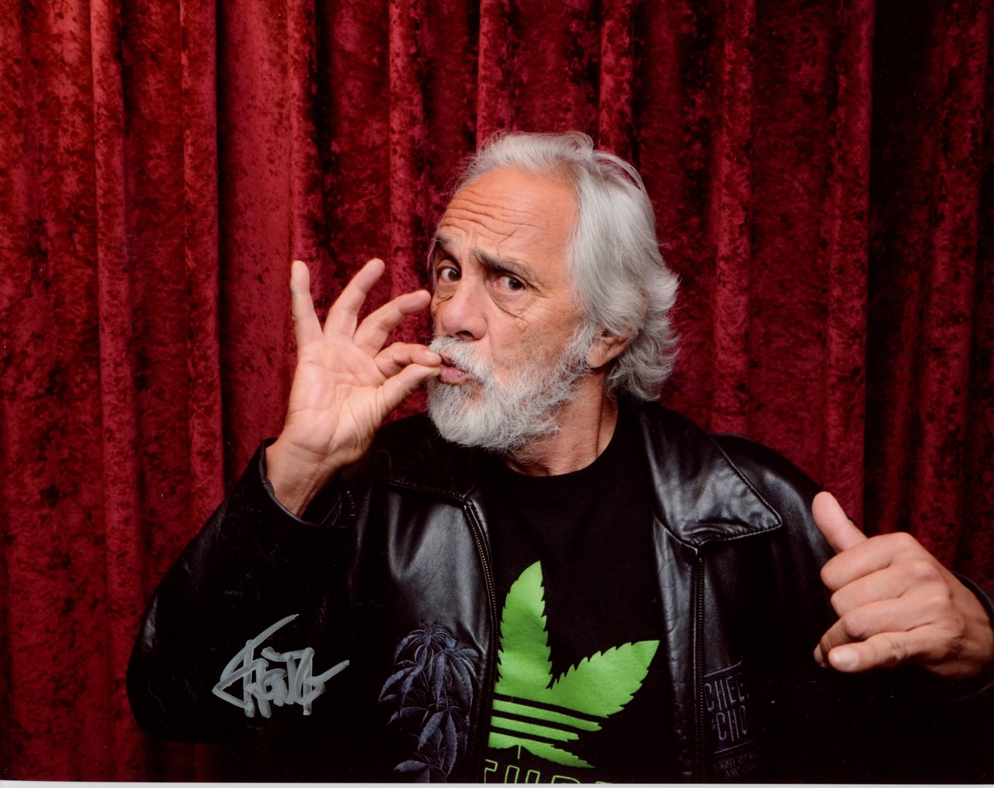 Tommy Chong Signed 8x10 Photo JSA Certified Autograph