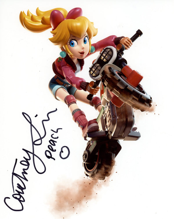 Courtney Lin Princess Peach 8x10 Photo Signed JSA Certified Autograph