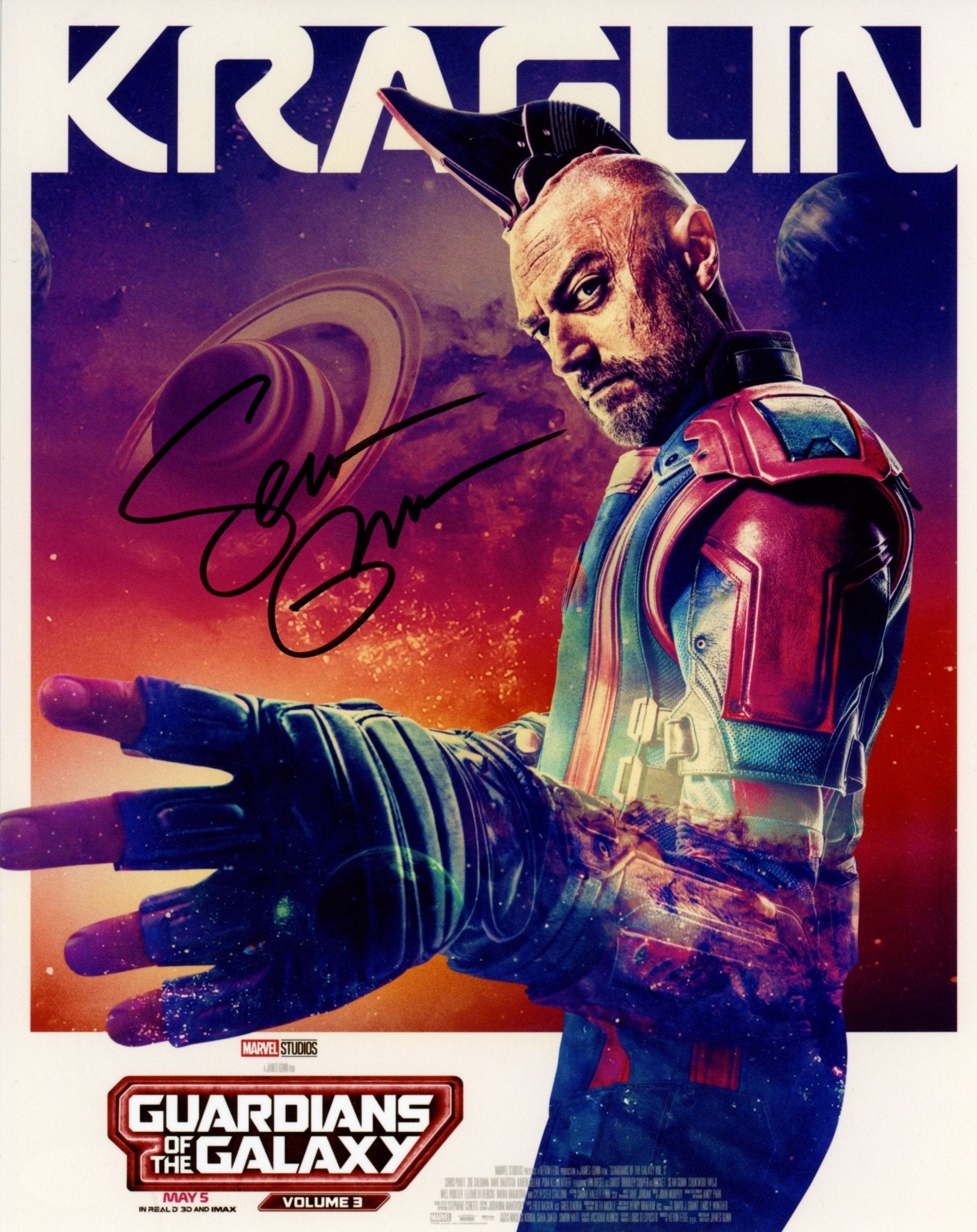 Sean Gunn Guardians of the Galaxy 8x10 Signed Photo JSA Certified Autograph