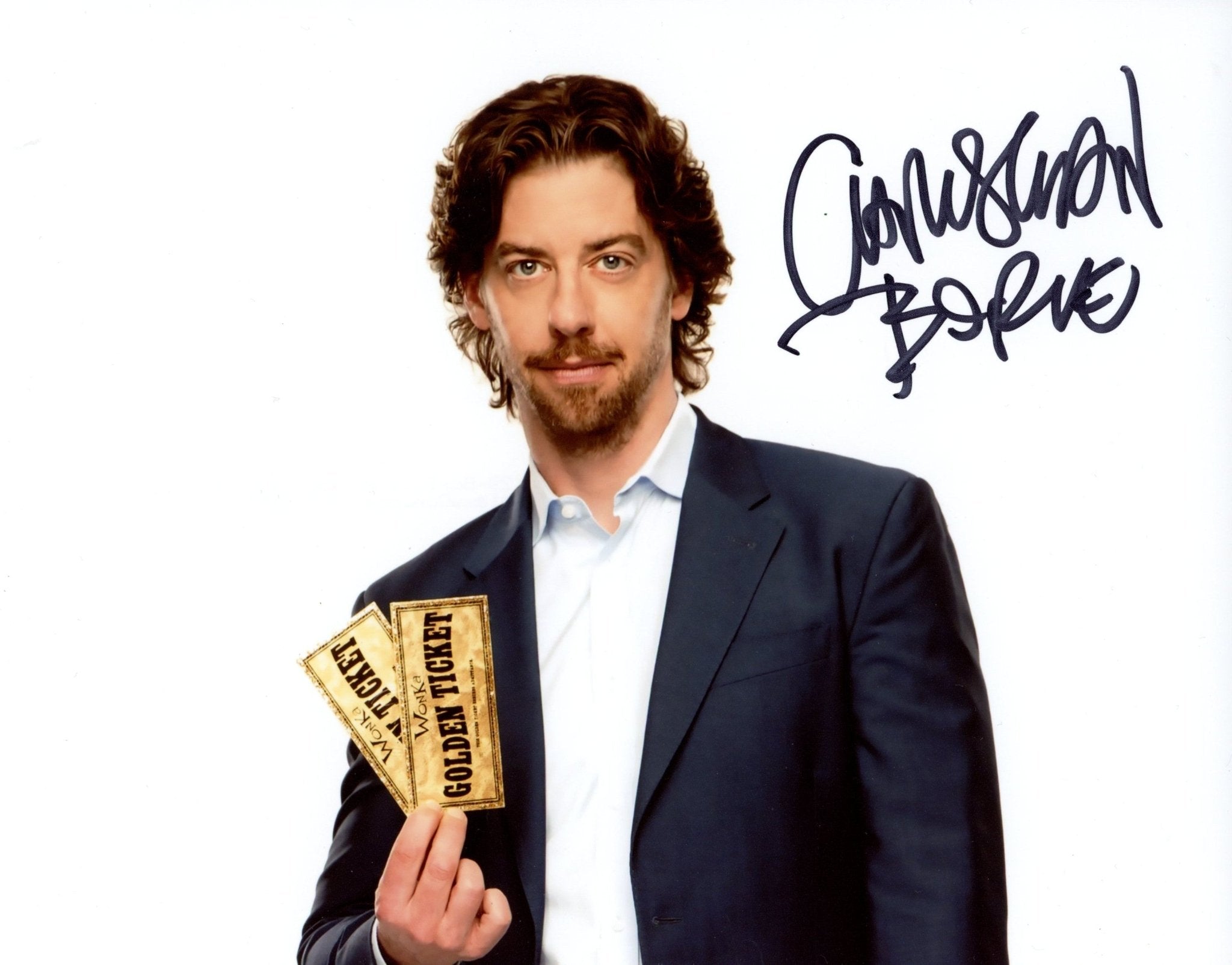 Christian Borle Charlie and the Chocolate Factory 8x10 Signed Photo JSA Certified Autograph