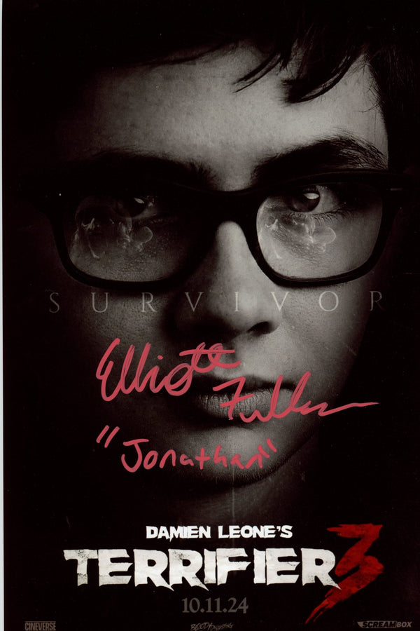 Elliot Fullam Terrifier 8x12 Signed Photo JSA Certified Autograph