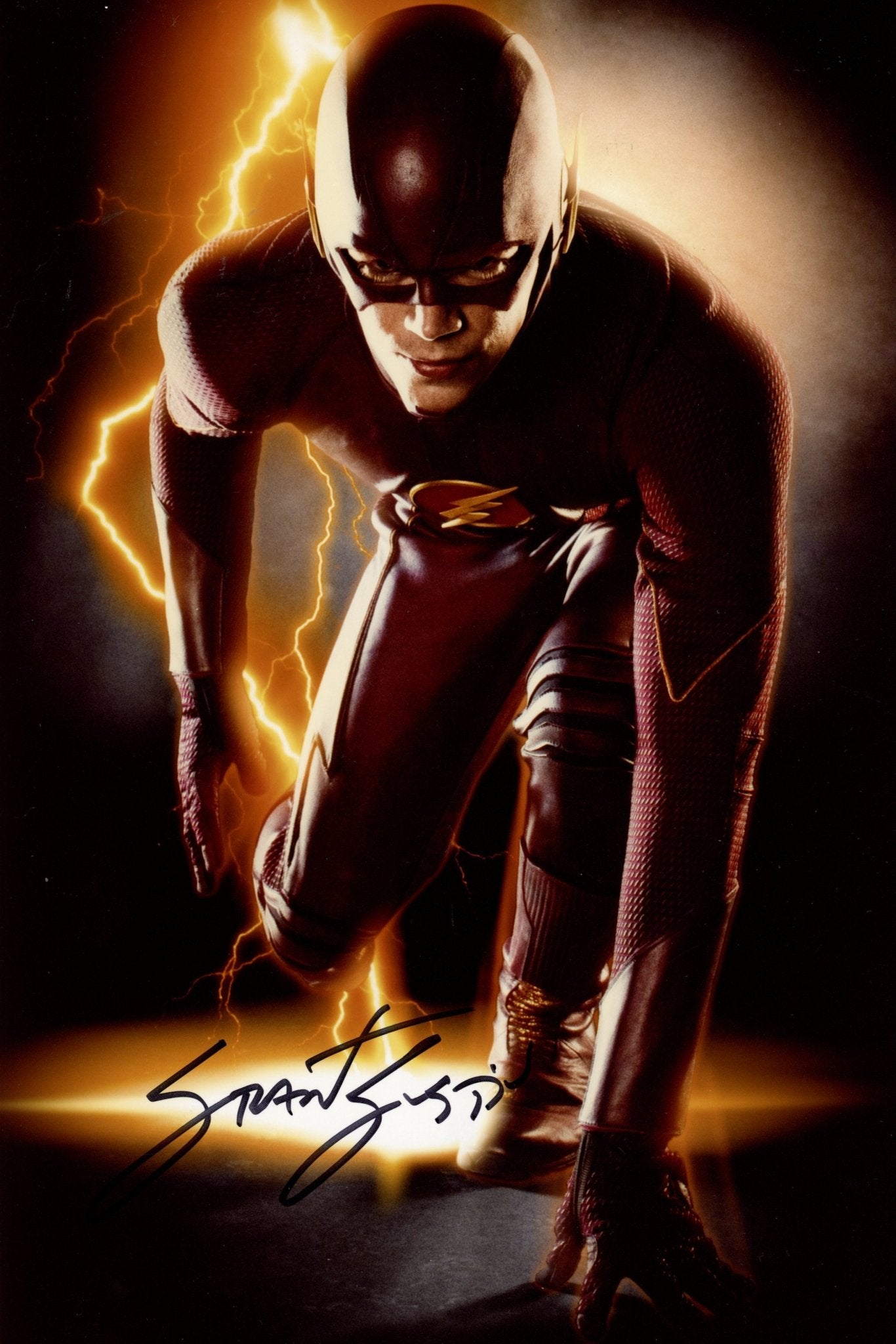 Grant Gustin The Flash 8x12 Signed Photo JSA Certified Autograph