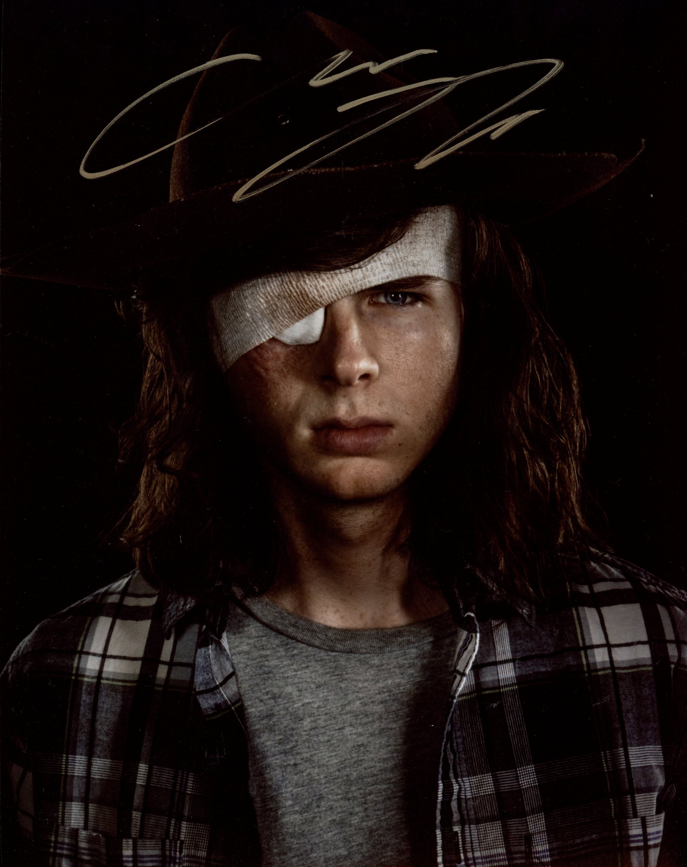 Chandler Riggs The Walking Dead 8x10 Signed Photo JSA Certified Autograph