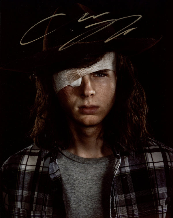Chandler Riggs The Walking Dead 8x10 Signed Photo JSA Certified Autograph