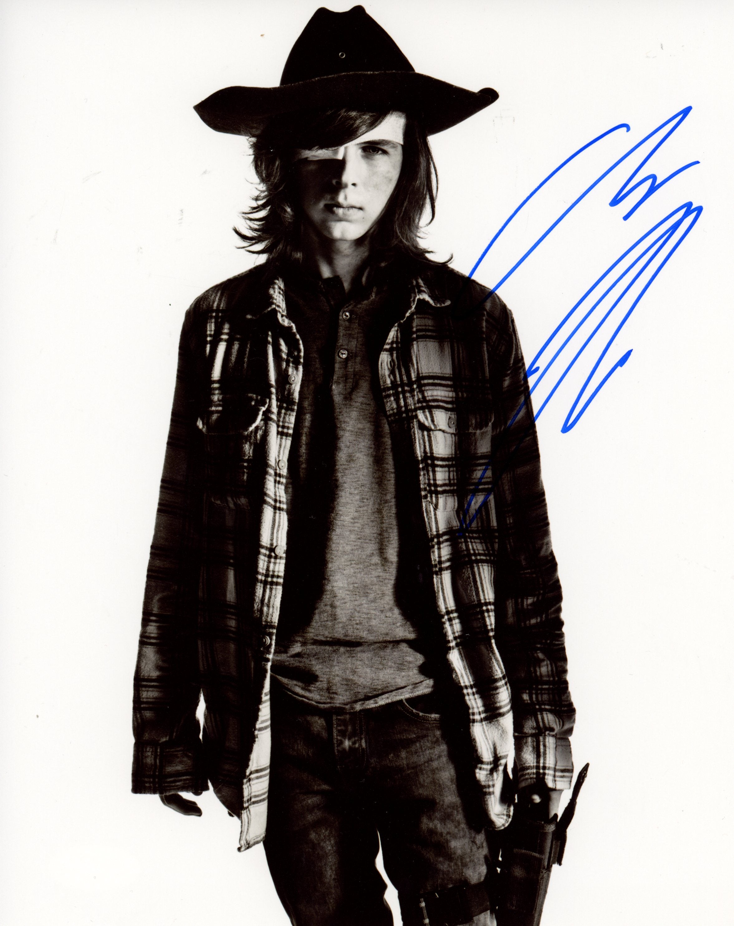 Chandler Riggs The Walking Dead 8x10 Signed Photo JSA Certified Autograph