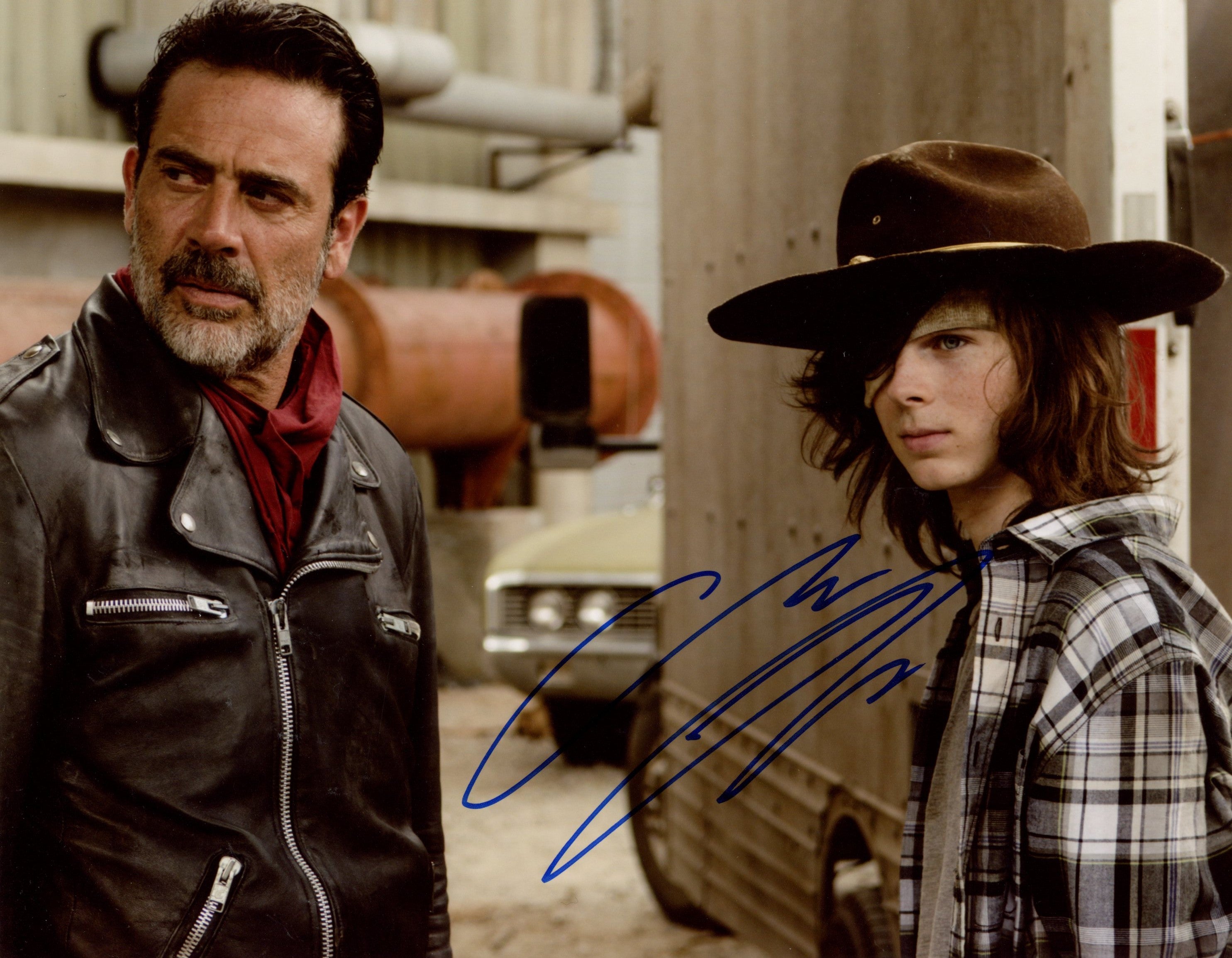 Chandler Riggs The Walking Dead 8x10 Signed Photo JSA Certified Autograph