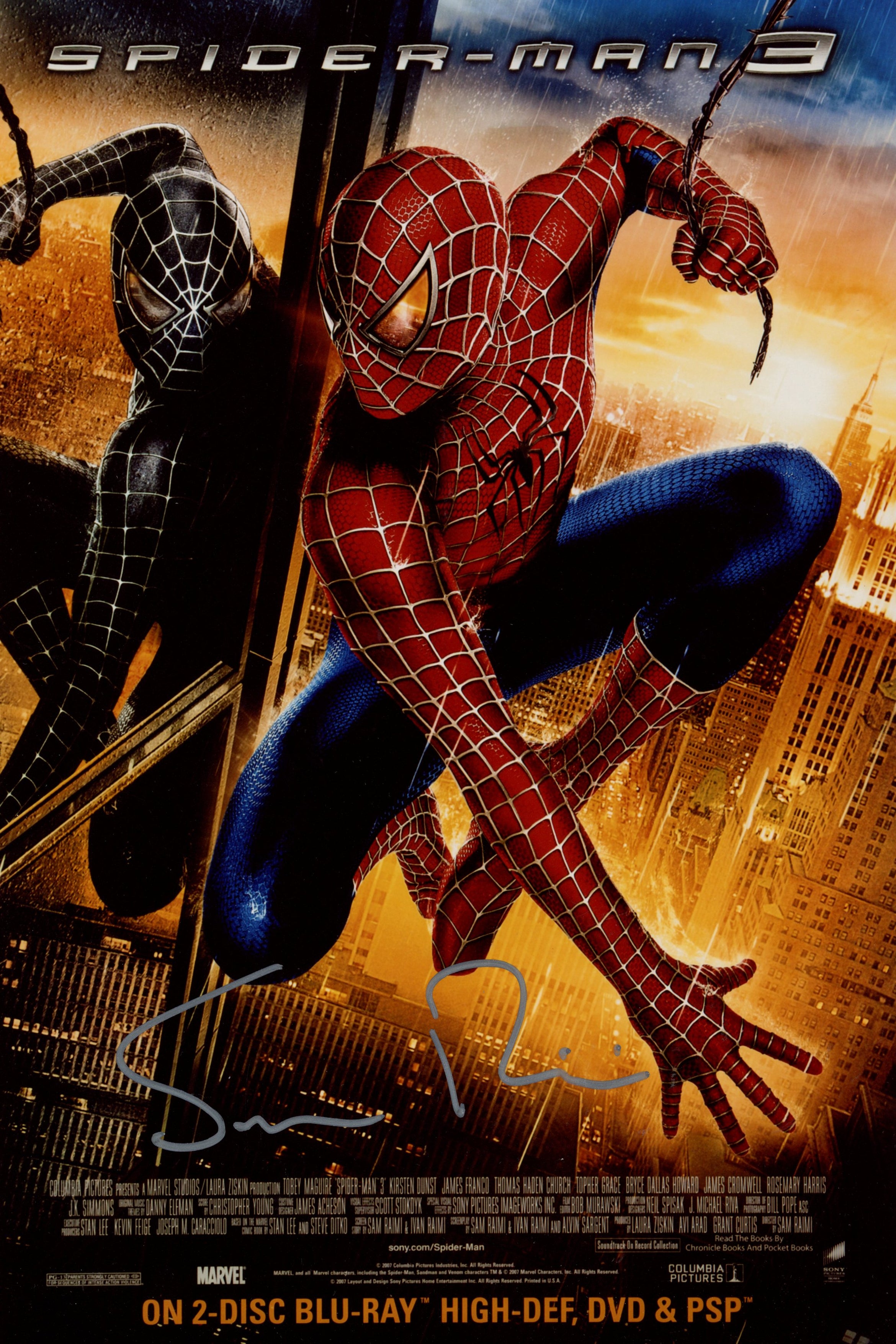 Sam Raimi Spider-Man 8x12 Signed Photo JSA Certified Autograph