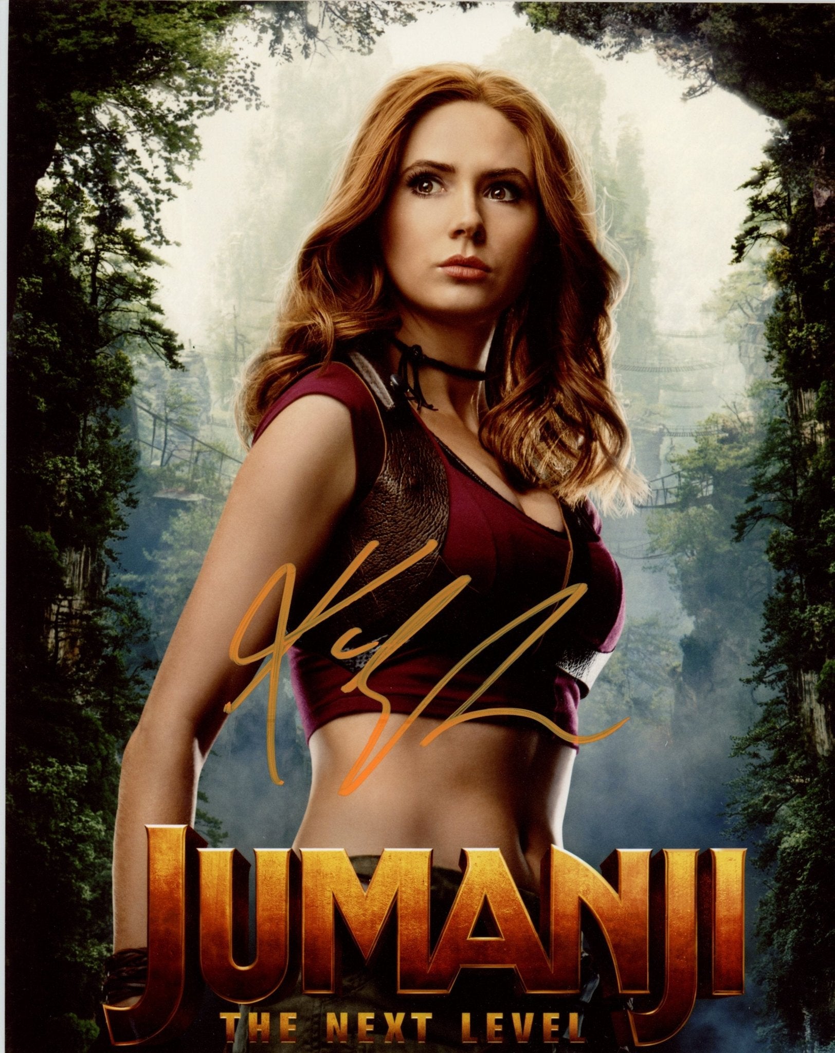 Karen Gillan Jumanji 8x10 Signed Photo JSA Certified Autograph