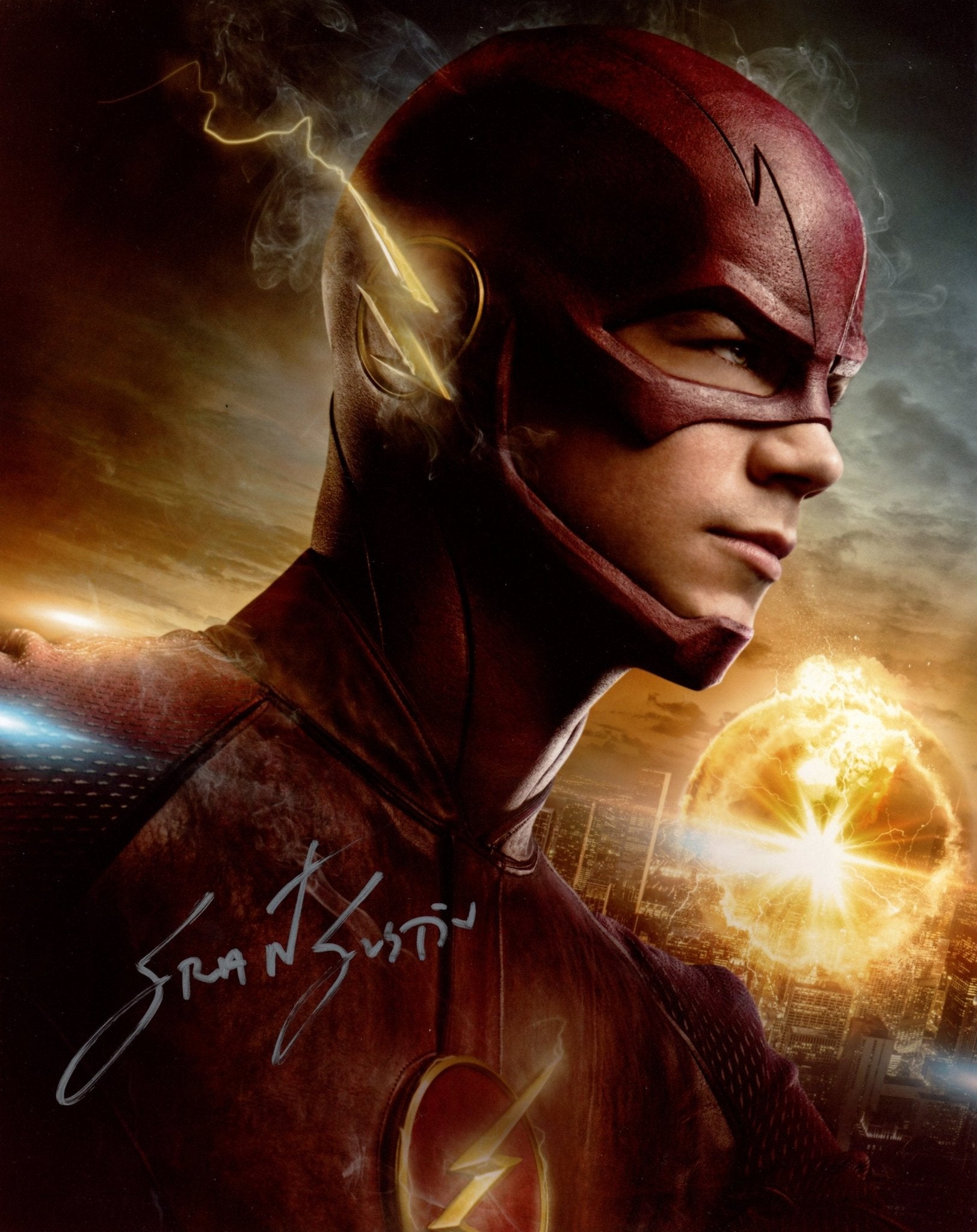 Grant Gustin The Flash 8x10 Signed Photo JSA Certified Autograph