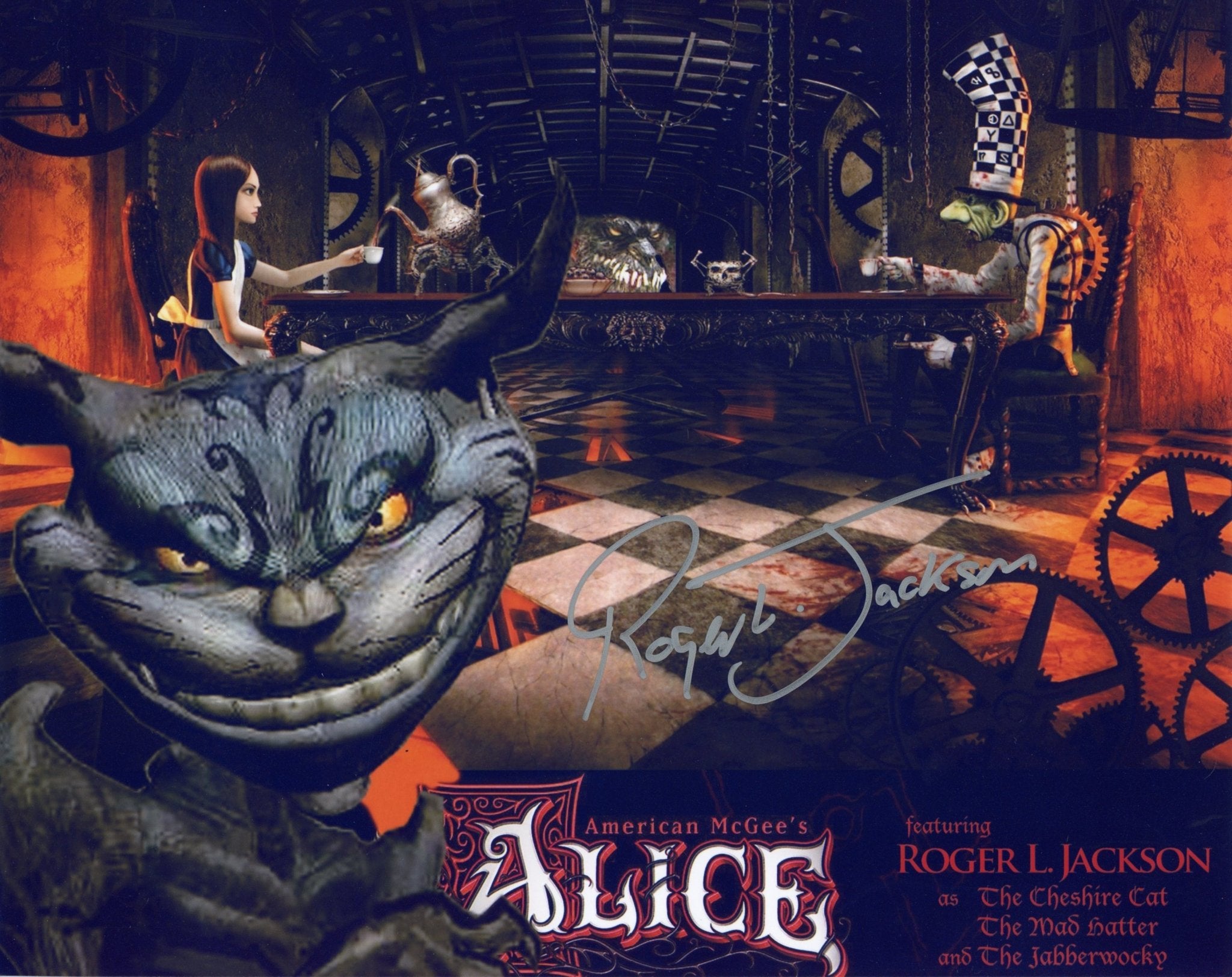 Roger L. Jackson American McGee's Alice 8x10 Signed Photo JSA Certified Autograph