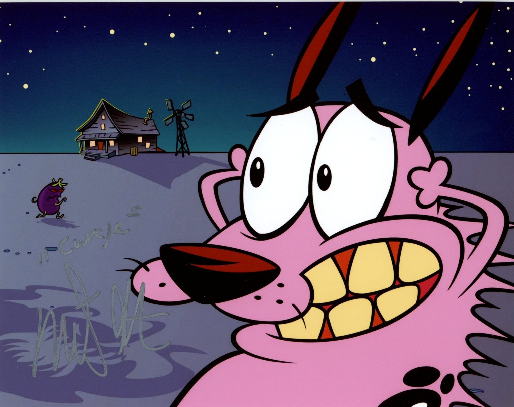 Marty Grabstein Courage the Cowardly Dog 8x10 Signed Photo JSA Certified Autograph