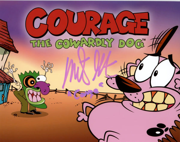 Marty Grabstein Courage the Cowardly Dog 8x10 Signed Photo JSA Certified Autograph