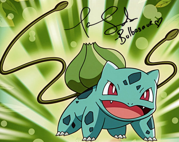 Tara Sands "Bulbasaur" Pokemon 8x10 Signed Photo