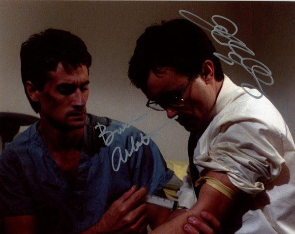 Re-Animator 8x10 Signed Jeffery Combs, Bruce Abbott Photo JSA Certified Autograph