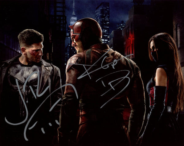Daredevil / The Punisher 8x10 Jon Bernthal, Charlie Cox Signed Photo JSA Certified Autograph