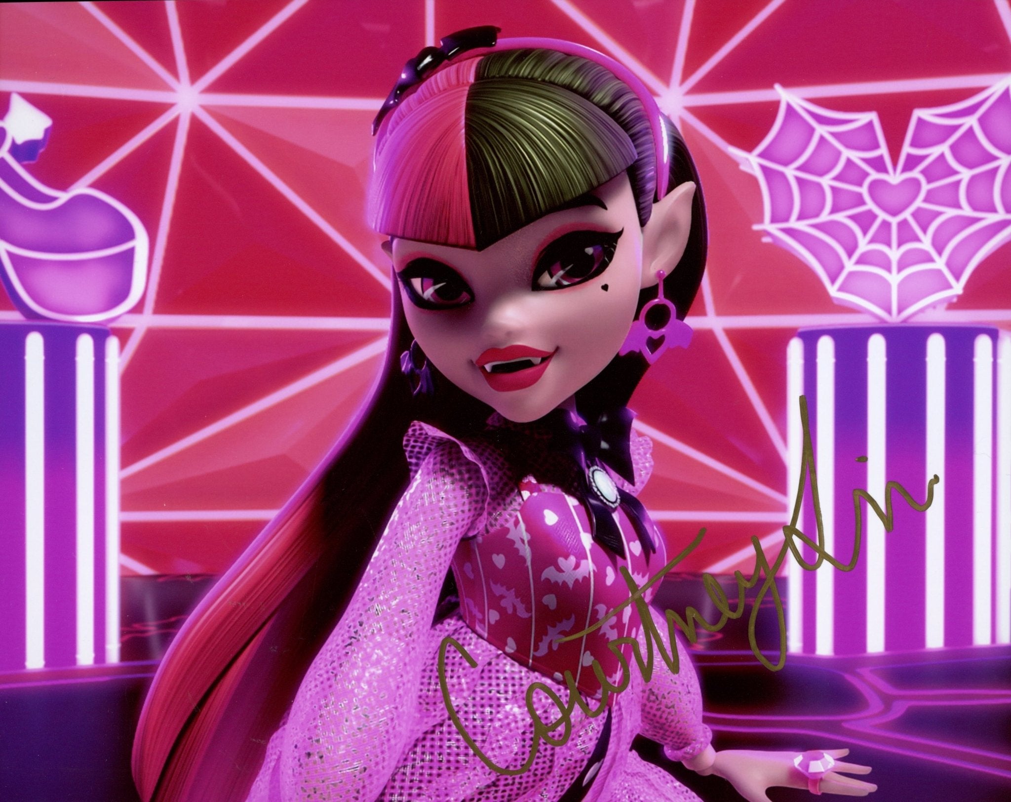 Courtney Lin Monster High 8x10 Photo Signed JSA Certified Autograph