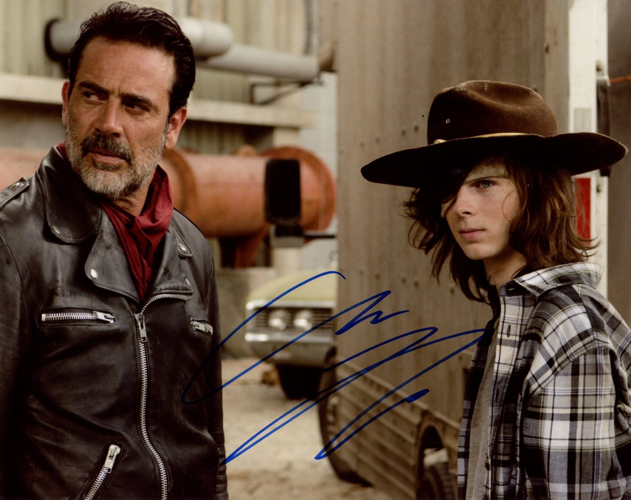 Chandler Riggs The Walking Dead 8x10 Signed Photo JSA Certified Autogr