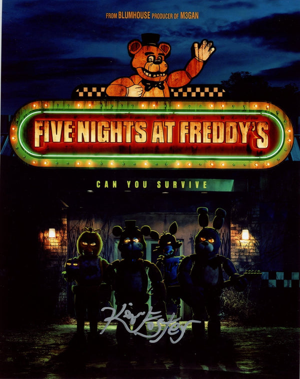 Kevin Foster Five Nights at Freddy's 8x10 Signed Photo JSA Certified Autograph