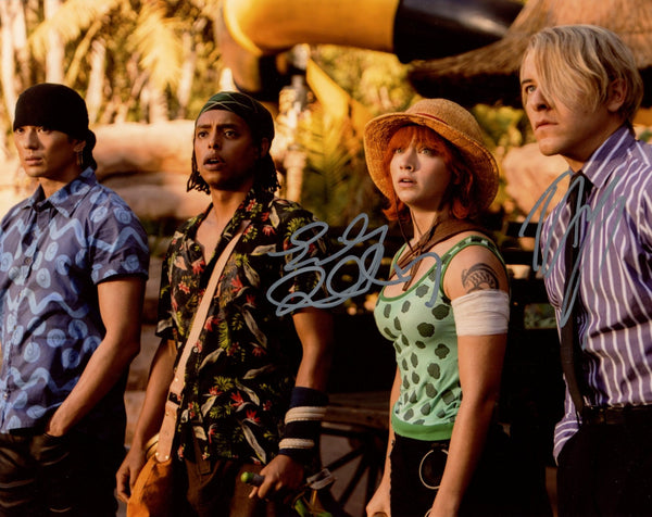 One Piece 8x10 Signed Photo Emily Rudd, Taz Skylar JSA Certified Autograph