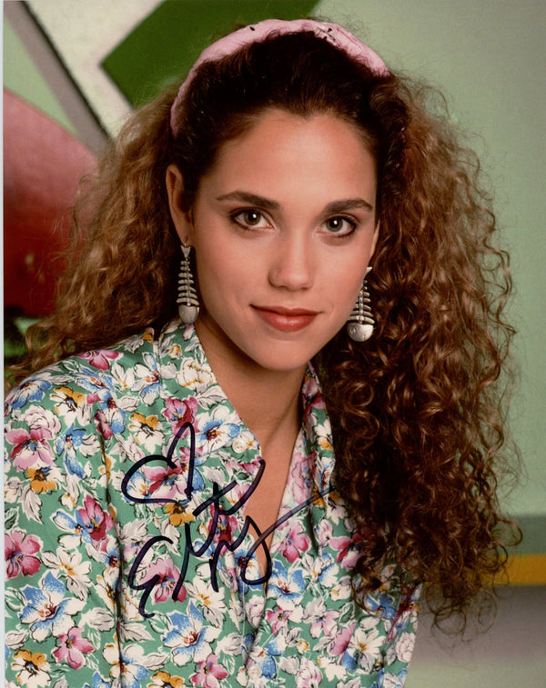 Elizabeth Berkley Saved By The Bell 8x10 Signed Photo JSA Certified Autograph