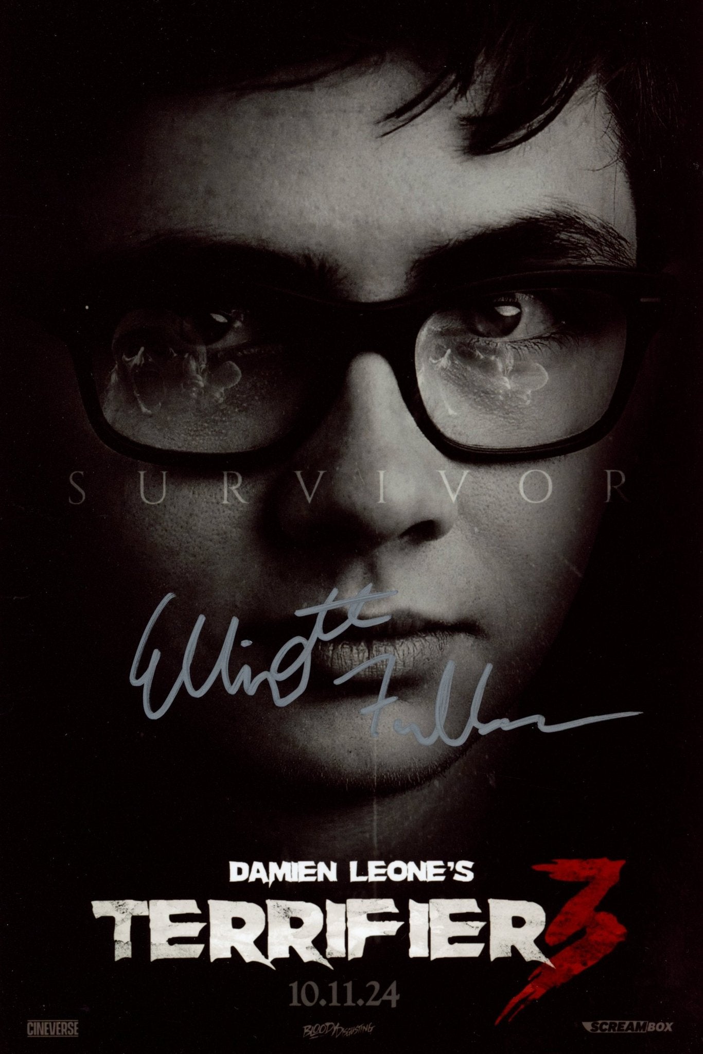 Elliot Fullam Terrifier 8x12 Signed Photo JSA Certified Autograph