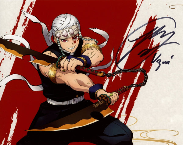 Ray Chase Demon Slayer 8x10 Signed Photo JSA Certified Autograph