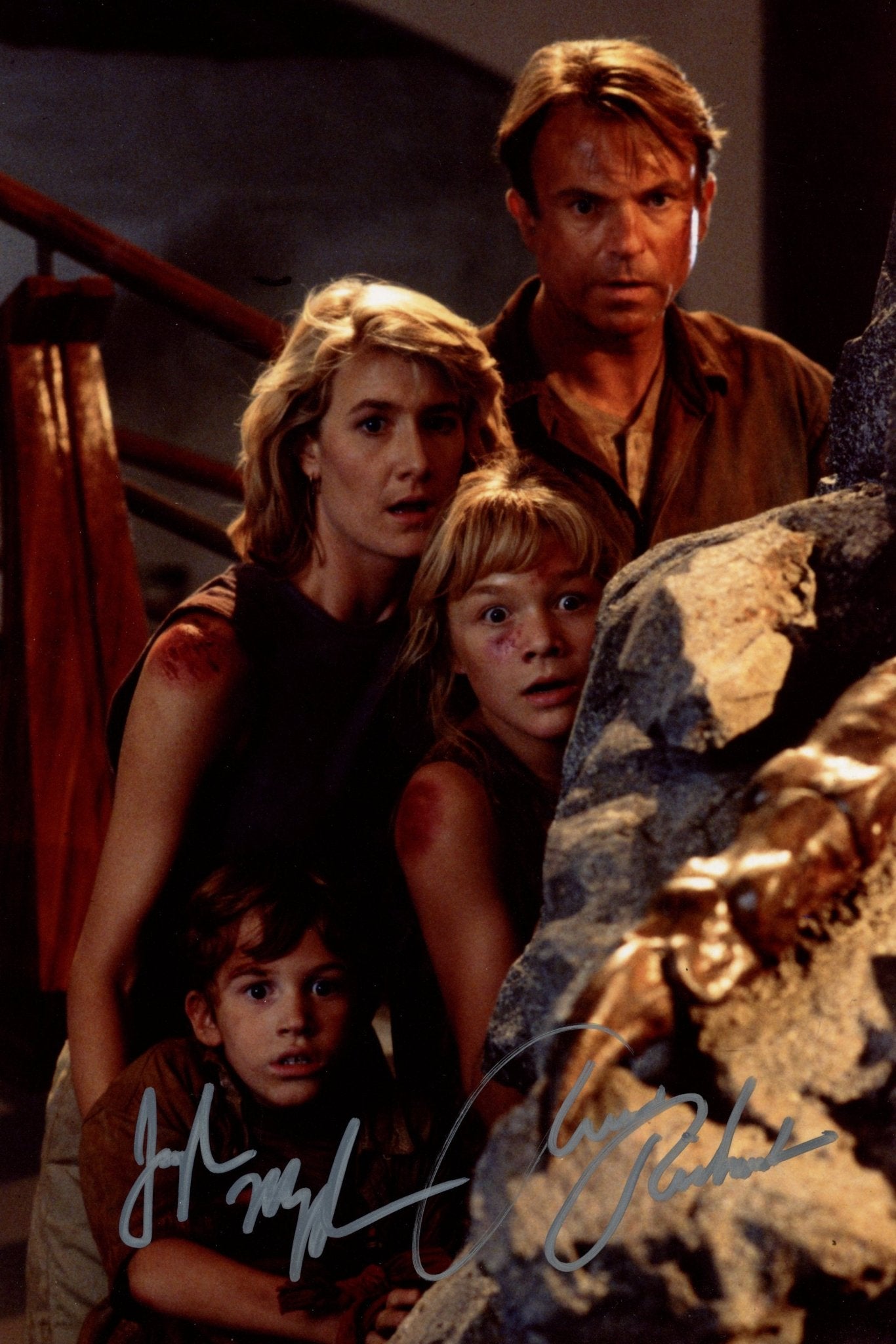 Jurassic Park 8x12 Signed Photo Joseph Mazzello, Ariana Richards JSA Certified Autograph
