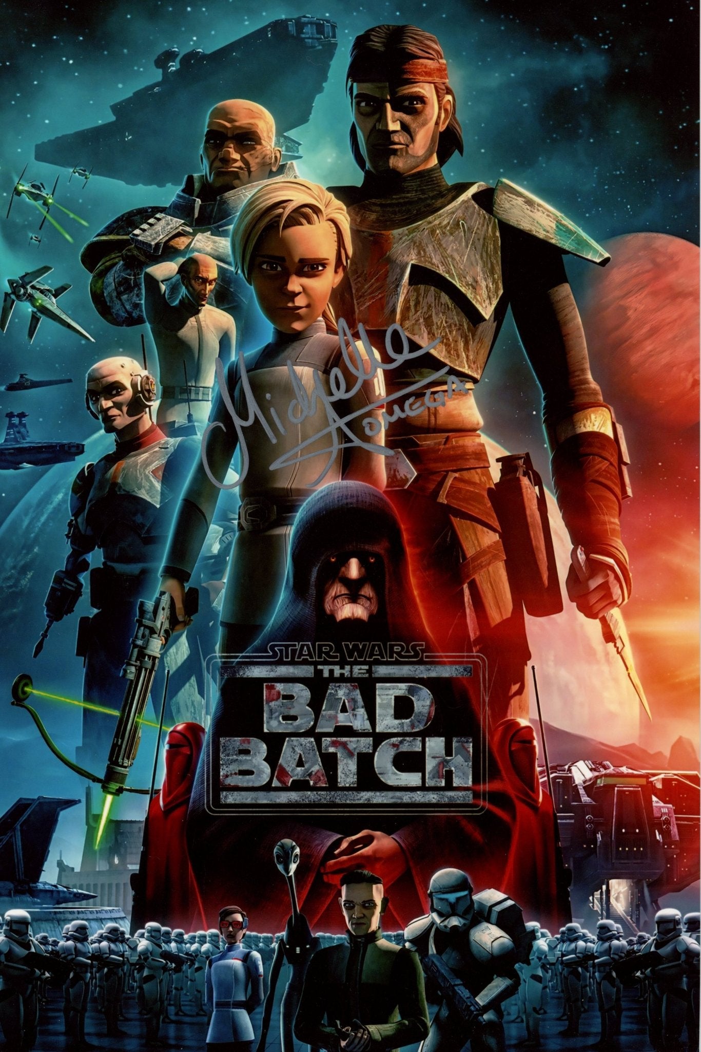 Michelle Ang Star Wars The Bad Batch 8x12 Signed Photo JSA Certified Autograph