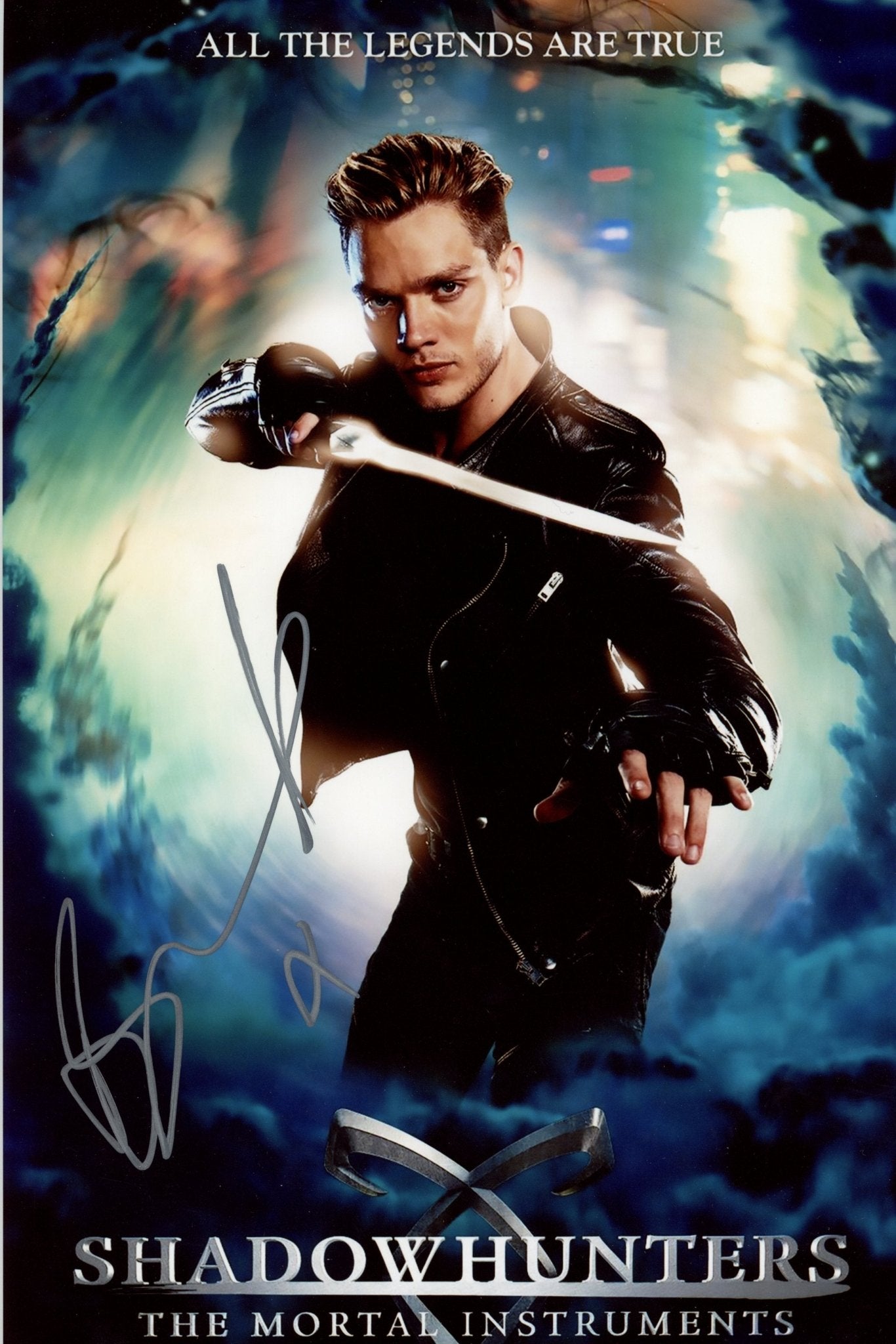 Dominic Sherwood Shadowhunters 8x12 Signed Photo JSA Certified Autograph